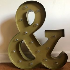 Light up 💡 & sign NWT